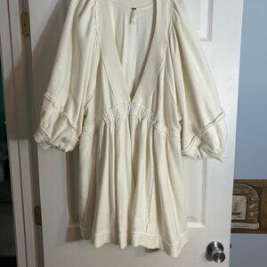Free People, cotton, off white, side ties, size L